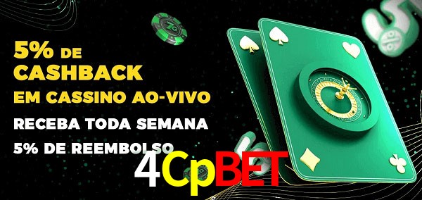 Promoções do cassino ao Vivo 4Cpbet